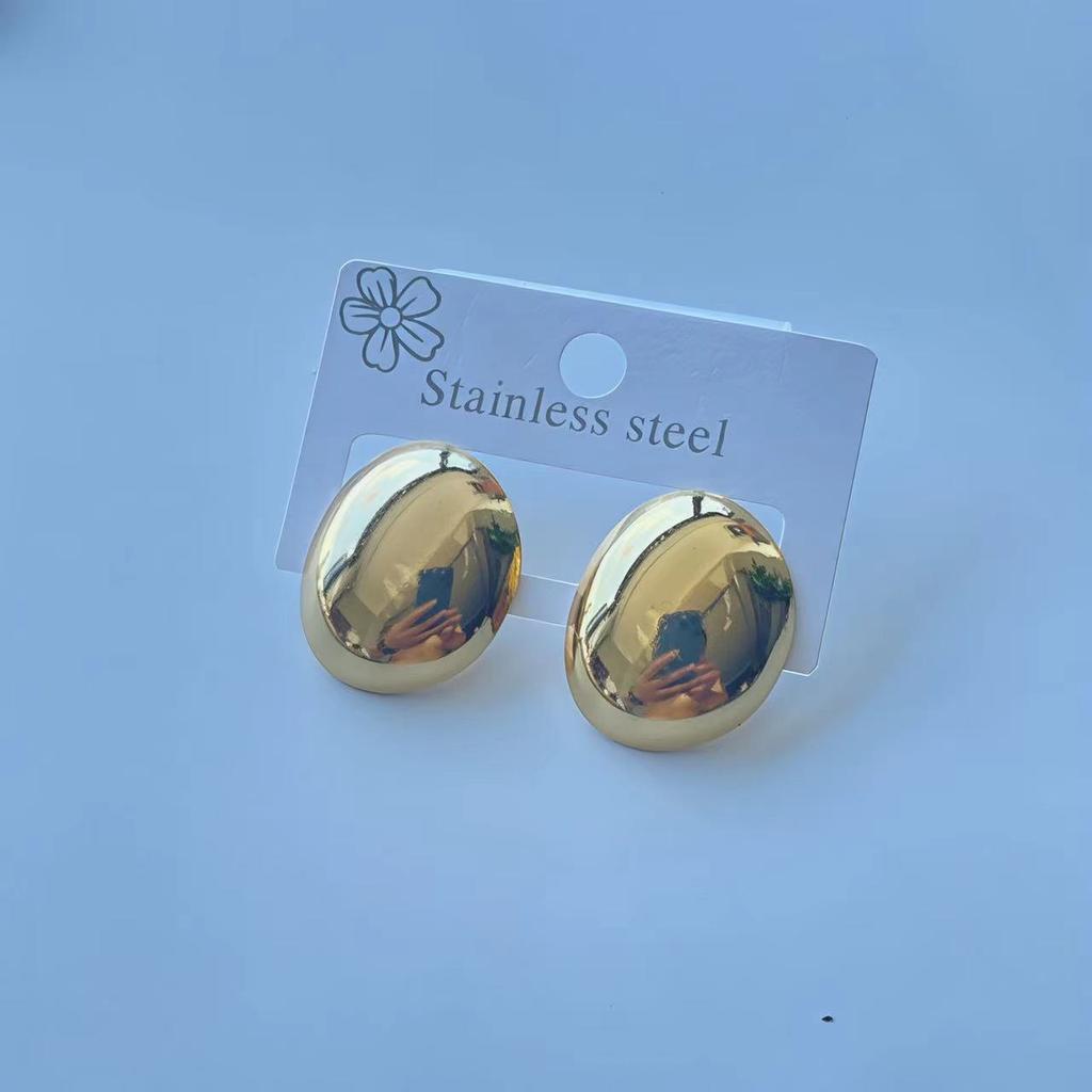 Multiple Styles Fashionable Trendy Exquisite Irregular-shaped Stud Earrings Versatile Jewelry Accessory For Women