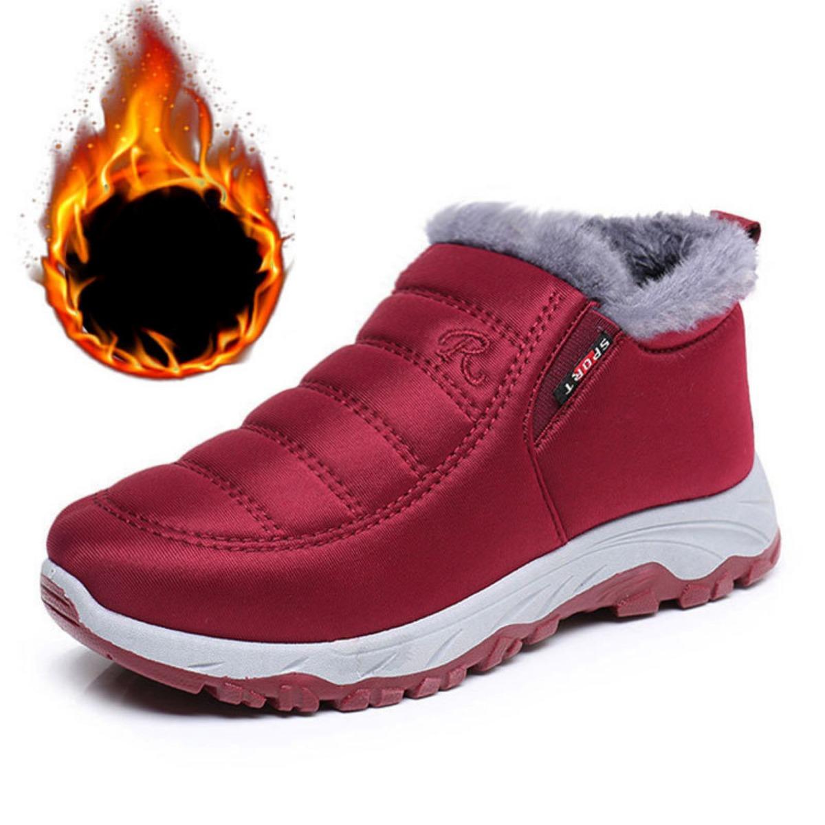 Мужские и Женские На Толстой Подошве Теплые Снежные Ботинки Плюшевые Повседневные Хлопковые Ботинки Женские 43 1758₽