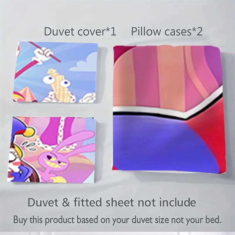 3Pcs Cartoon Characters Adventure Bedding Sets For All Sizes New 3D Printed Bed Cover Comforter Duvet Cover Pillowcase Bedroom Decoration
