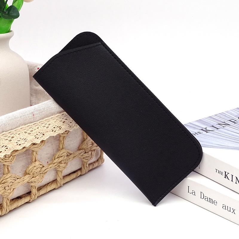 PU Leather Sunglasses Case Glasses Dustproof Storage Bag Portable Glasses Slanted Organizer Bag Eyewear Case Eyewear Accessories