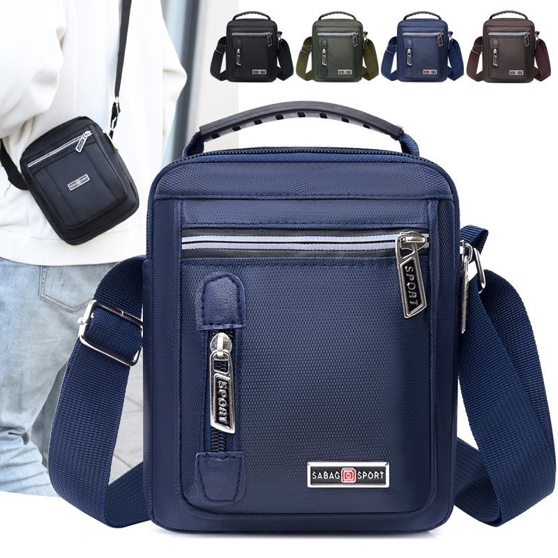Shoulder Bag Men's Messenger Bag Backpack Casual Waterproof Nylon Bag Travel Bag Trendy Fashion Men's Bag