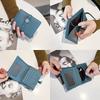 First-layer Cowhide Women's Folded Short Wallet Fashionable Authentic Leather Drawstring All-purpose Change Purse Thin Card Bag