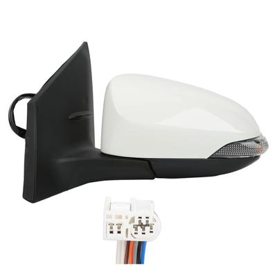 Super White Power Heated Side Mirror With Turn Signal Replacement for E170 2014‑2019 LHD