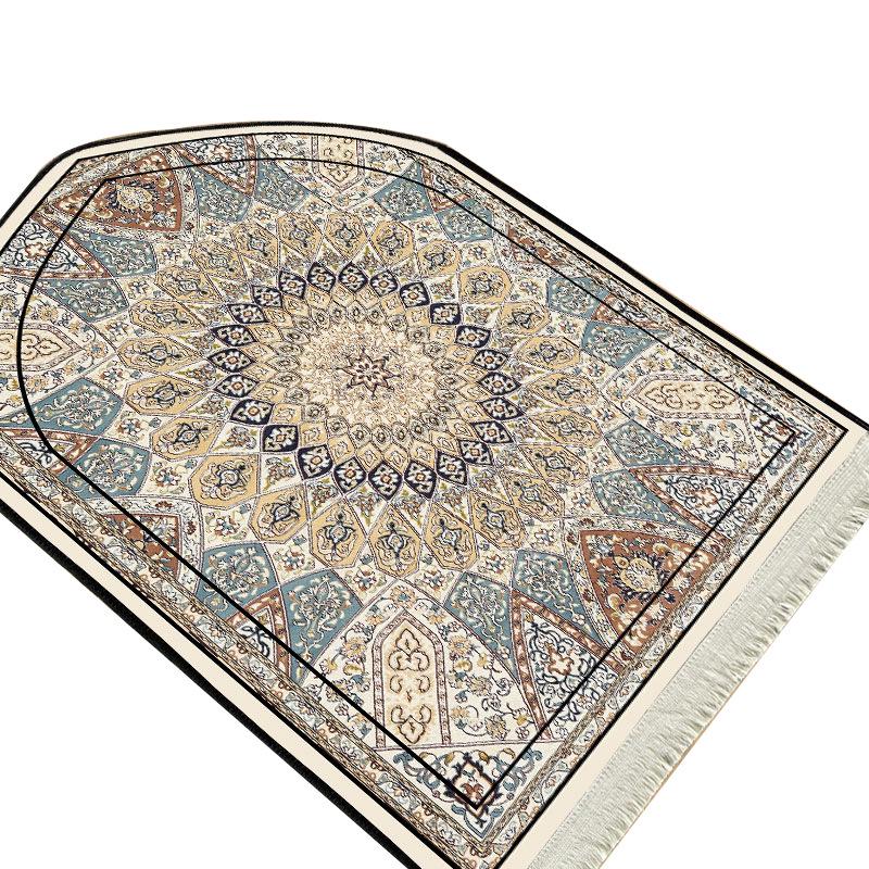 Ethnic Style Living Room Mats: Dirt-Resistant, Easy-Care, Absorbent, Printed Patterns, Tassels & Fringe Carpets