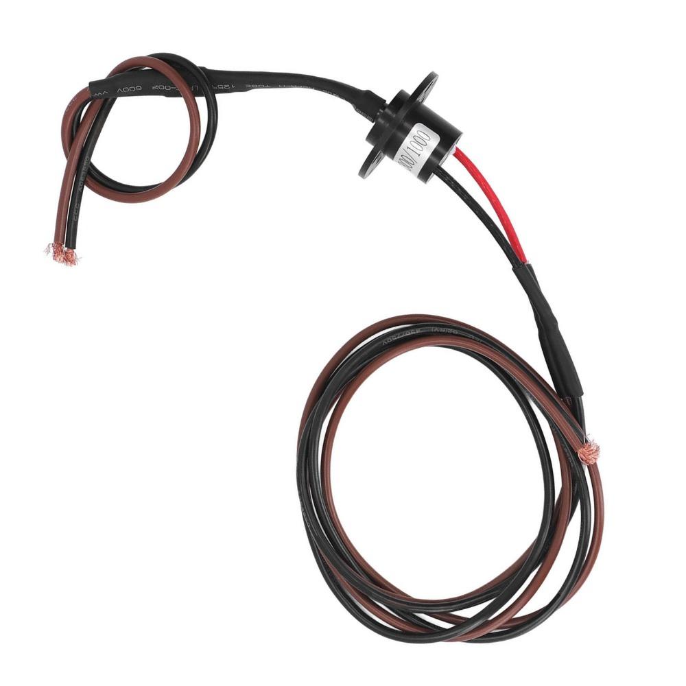2 Road Conductive Ring Collector 20A Rotary Collector Ring Durable Electrical Slip Ring  Turntables