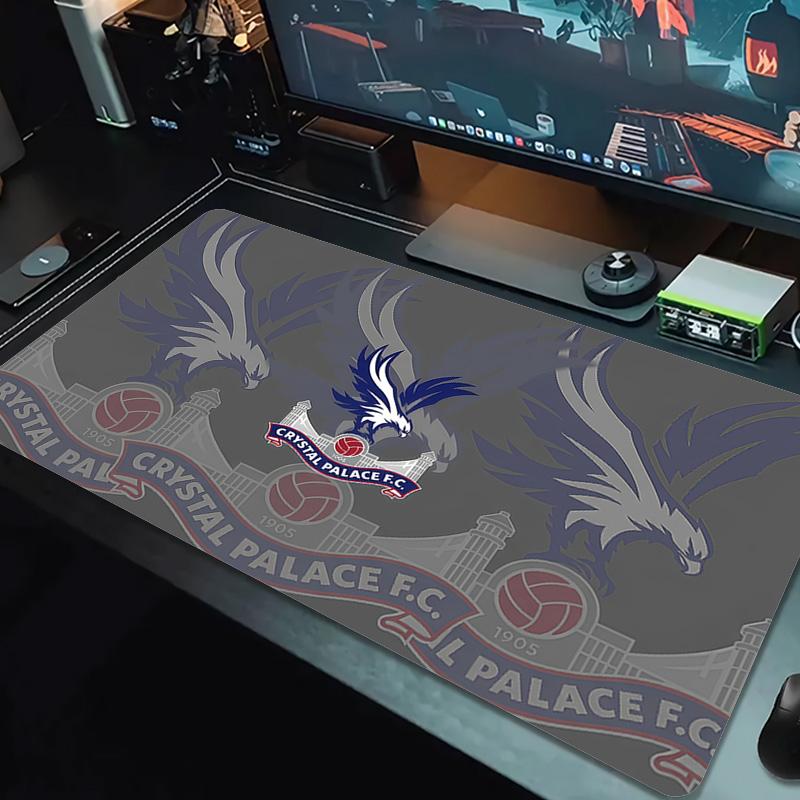 Crystal Palace FC Lace Solid Color Mouse Pad Large Gaming Table Cushion Non-slip Laptop Tablet Big Mousepad XXL Mat Mini PC Playmat With Lock edge