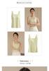 Square Neck Seamless Camisole with Chest Pads: Comfortable, Wide Strap, Fixed Cups, Beautiful Back Design for Women.