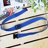 Personality Unisex Vintage Multi-color Nylon Canvas Adjustable Belt Plastic Belt Buckle Canvas Belt Waist Belt