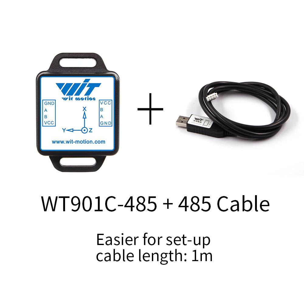 WitMotion WT901C485 9-Axis AHRS Inclinometer Acceleration+Gyro+Angle (XY 0.05° Accuracy)+Digital Compass, RS485 Modbus Protocol