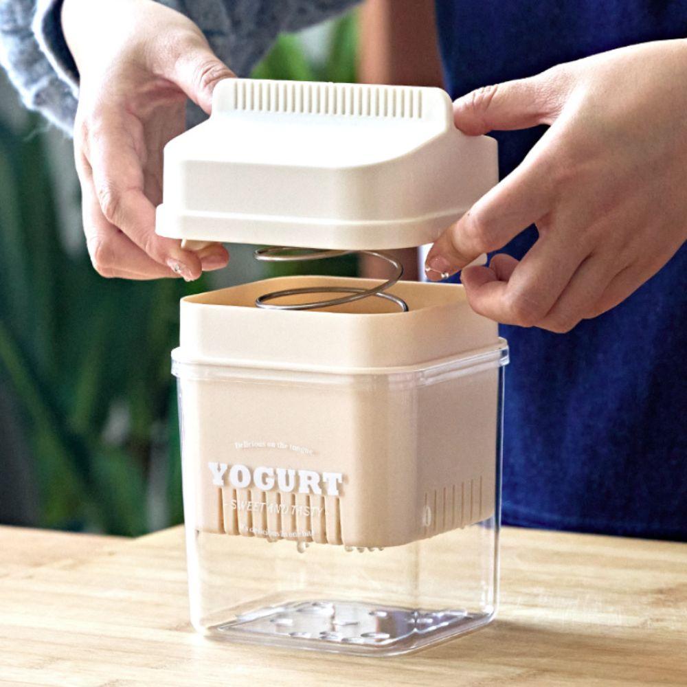 Spring Press Type Yogurt Filter Transparent Body Whey Separator Multifunctional Yogurt Maker  Bread