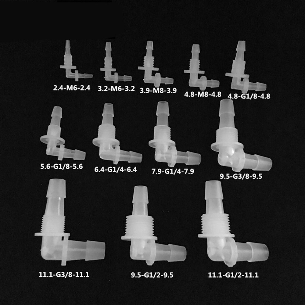 10Pcs PP PE Water Hose Joint Irrigation Hose Fittings  for Aquarium Fish Tank Fittings