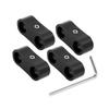 ACROPIX Hose Separator Clamp Car Accessories Black - Set of 4