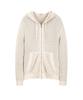 Il Corso Airy Mesh Knit Zip-Up Hoodie Light Beige