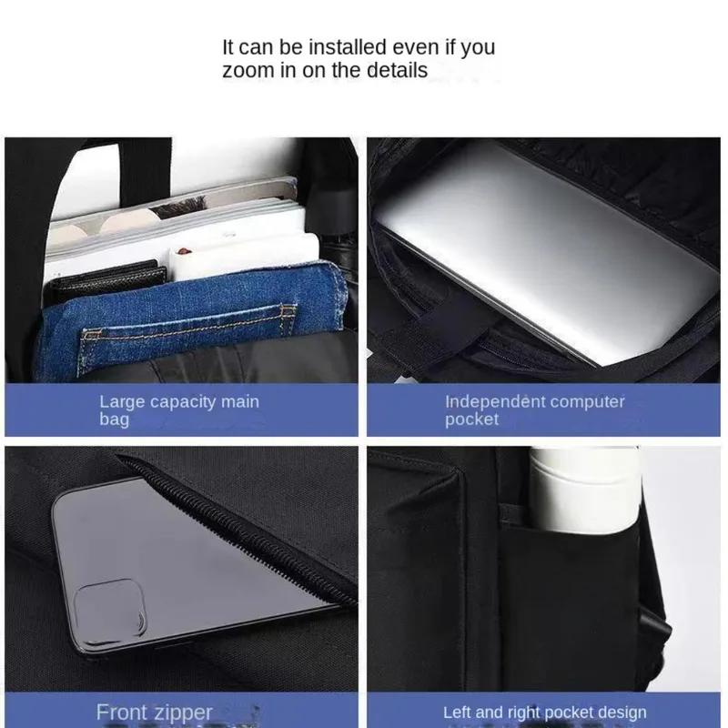 Casual Men's Minimalist Backpack Versatile Backpack Large Capacity School Student Computer Travel Bag Washable Unisex Backpack