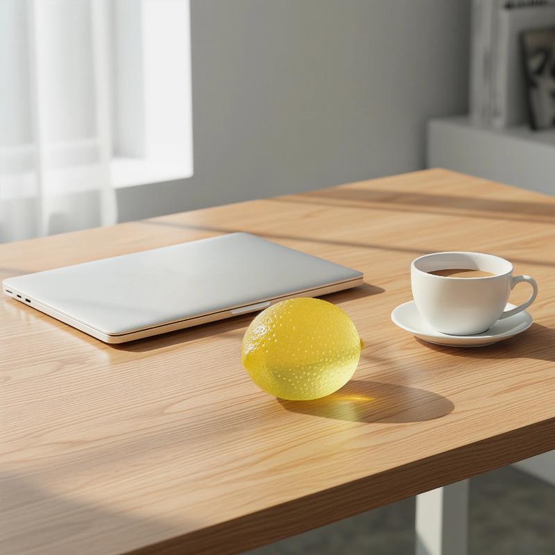 1Pcs Lemon Shaped Squeeze Stress Balls Soft Texture 3 Colors Perfect For Kids Adults Home Office Anxiety Relief