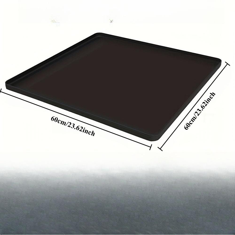 

1 шт. Подушки для хранения Противоскользящие Подушки для стирки и сушки для хранения принадлежностей для стирки Аксессуары для стиральной машины Современный и простой пластик 60x60cm чёрный