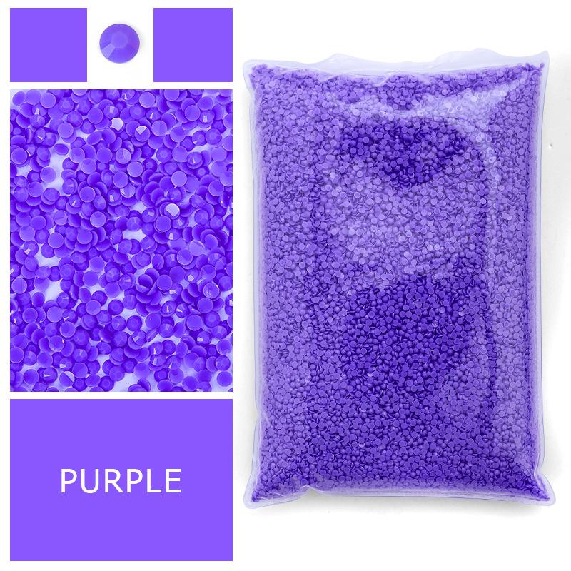 Hot-Selling Diamond Painting Sticker Diamond, Flat-Bottomed Resin Diamond, Jelly Color, Small Round Diamond, Large Packaging, Multi-Color Optional