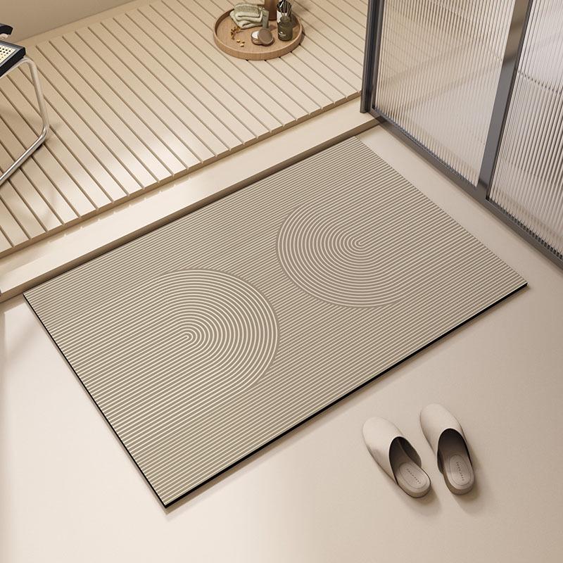 Wabi-Sabi Diatomaceous Earth Bath Mat: Non-Slip, Water-Absorbent, Quick-Dry, Stain & Wear Resistant