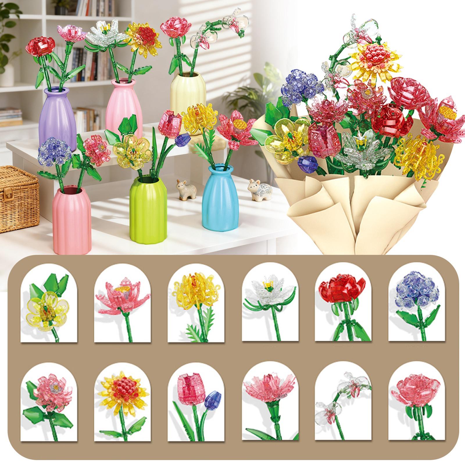 

Eternal Flower Rose BuildingBlocks Are A Gift For Boyfriends And Girlfriends And Best Friends, As Well As A Girl S Toy For Assembly One Size