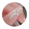 Yousheng 100Pcs/Bag Nail Rhinestone Flat Back Diverse Styles Easy Paste Shining Nail Decoration Faux Crystal Irregular Shape Nail Art Charm Craft