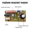 87-108MHz AM/FM Middengolf FM Twee Band Stereo Digitale Afstemmachine Productie Lesproduct Hoofdtelefoon Radio Module DIY Kit