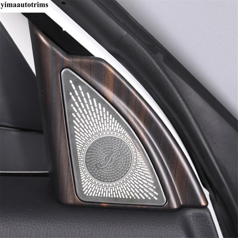 Door Speaker / Pillar A Horn Audio Sound Frame Cover Trim For Toyota Highlander / Kluger - 2025 Stainless Steel Accessories
