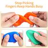 6Pcs Sensory Fidget Toys For Kids & Adults - Textured Anxiety Relief Toy Soft Stress Reliever For Autism Adhd Calming Tools