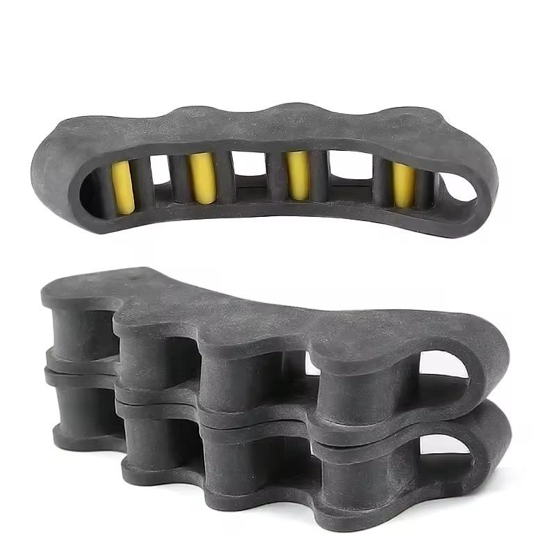 

Five-Hole Adjustable Orthotic Toe Separator for Bunion and Overlapping Toes Large (9.6cm x 3.5cm) чёрный