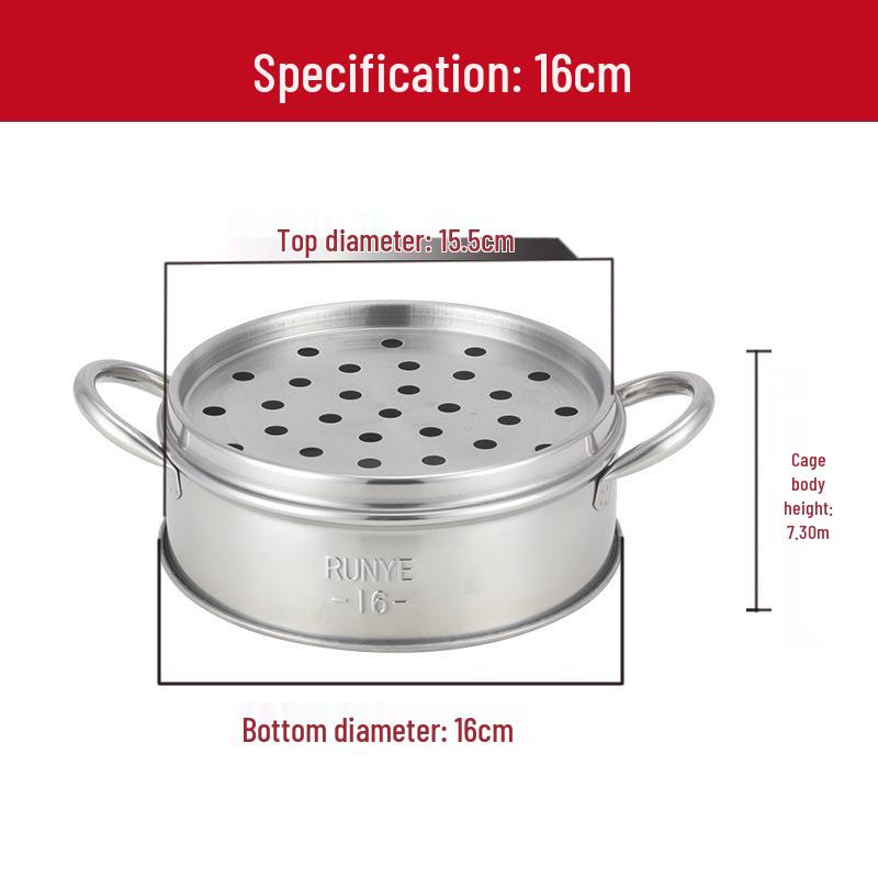 Compact Stainless Steel Steamer for Buns and Dumplings