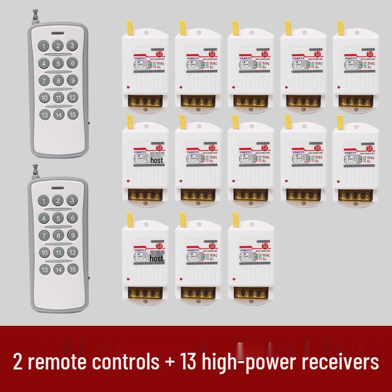 High-Power Submersible Pump with Smart Wireless Remote and Light Control, 220V Multi-Channel Wiring-Free Power Supply