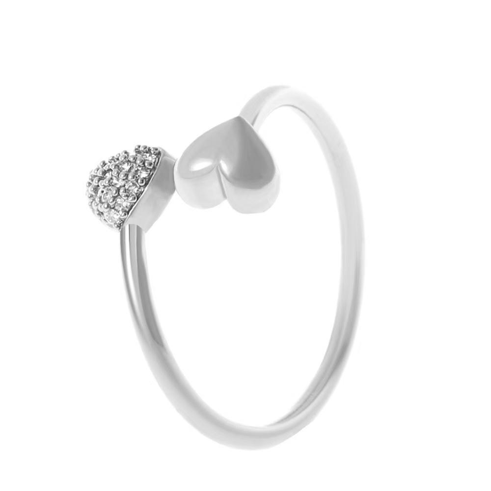 2025 Cross-Border Retro New Simple Rrregular Baroque Imitation Pearl Personality Ladies French Ring, Suitable For Charming Intel resizable