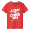 Charlie Kirk FREEDOM print 100%Cotton Tops Anime Short t shirt for kids boy 10year Halloween cartoon Tees y2k kids clothes girls