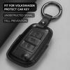 Leather Car Key Cover Case Protection Shell Keychainfor Vw Volkswagen Gti Golf 7 Mk2 Mk7 Polo Tiguan T-Cross T-Roc Touran