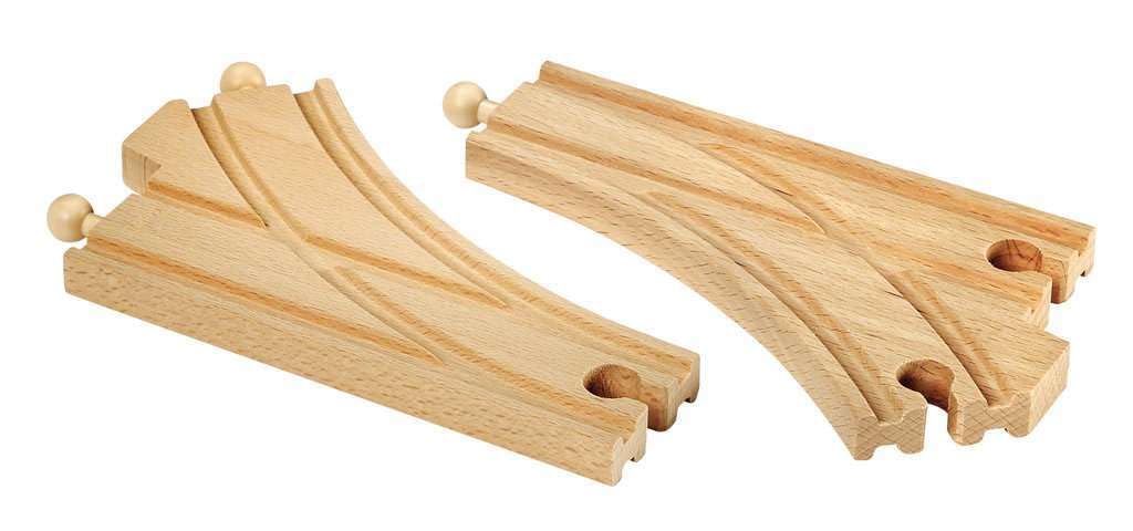 BRIO Curved Point Rail for ages 3 and Wooden Rail Gift 33346, up. [Toy, Toy, Set, (Birthday/Christmas)]