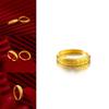 Stylish Adjustable Open Ring For Women Gold Plated Brass Coin Ring Jewelry