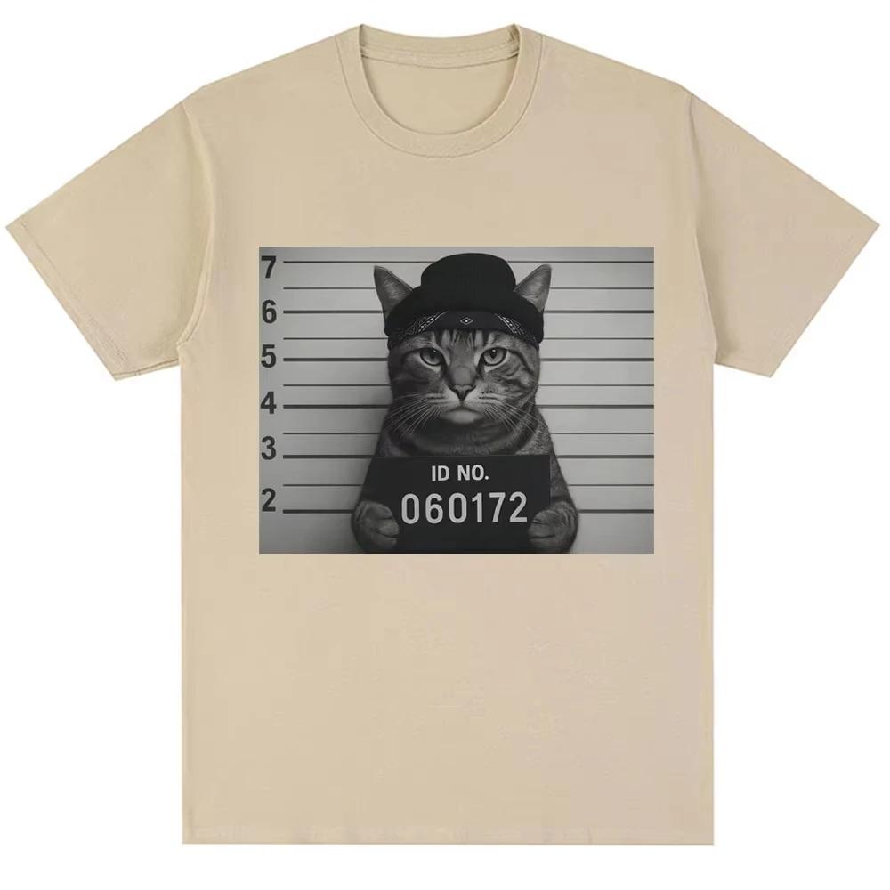 Zábavné dámské tričko s populárním potiskem kočky, kreativní retro cool tričko