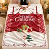 Christmas Theme Flannel Blanket, Warm Soft Throw Blanket, Xmas Holiday Home Gift
