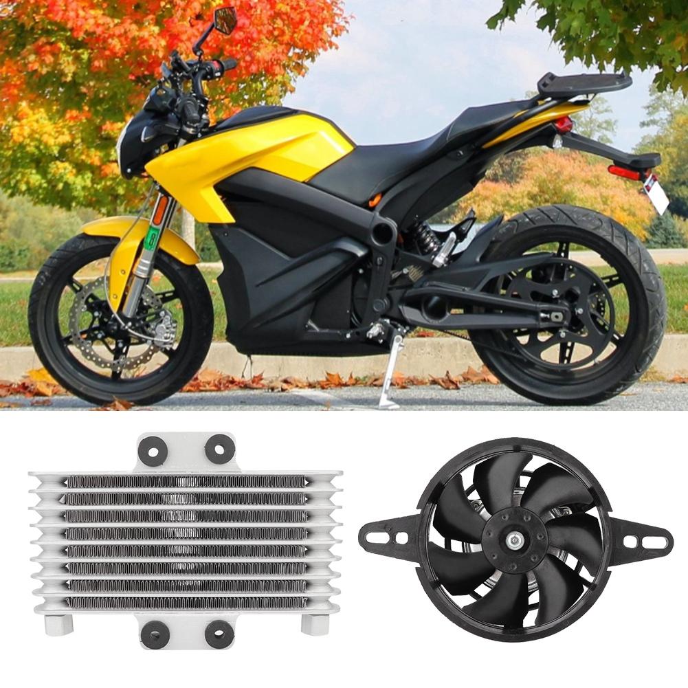 thumbnail image 2 of Motorcycle Oil Cooling Fan - Universal Aluminum Radiator Cooler 2 of 9