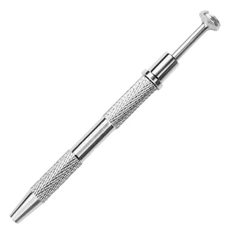 Rhinestone Four-Claw Jewelry Grabber Tool - Pen-Type Clamp Accessory серебряный