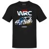 CARSPIRIT 206 WRC Чорна приталена бавовняна футболка 100% Ідея для автолюбителів вінтажна прана з графічним принтом Ve