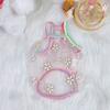 Hunde Süßes Netz-Erdbeer-Camisole Haustier-Kirsch-Camisole Sonnenschutz-Netz Teddybären Malteser Hund Welpenkleidung Hundekühlweste