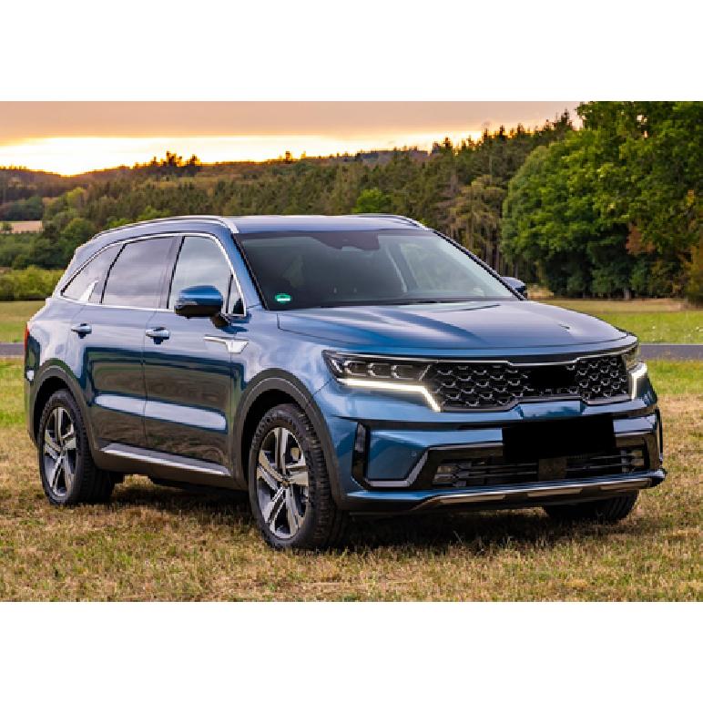 Glossy Black Ox Horn Rearview Mirror Lid Cover Trim For -2024 Kia Sorento