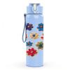 1PC Multicolor Wild Flower Cluster Print 750ml Color Plastic Sports Water Bottle Leakproof Flip Straw Lid Suitable for Sports Office Home Use