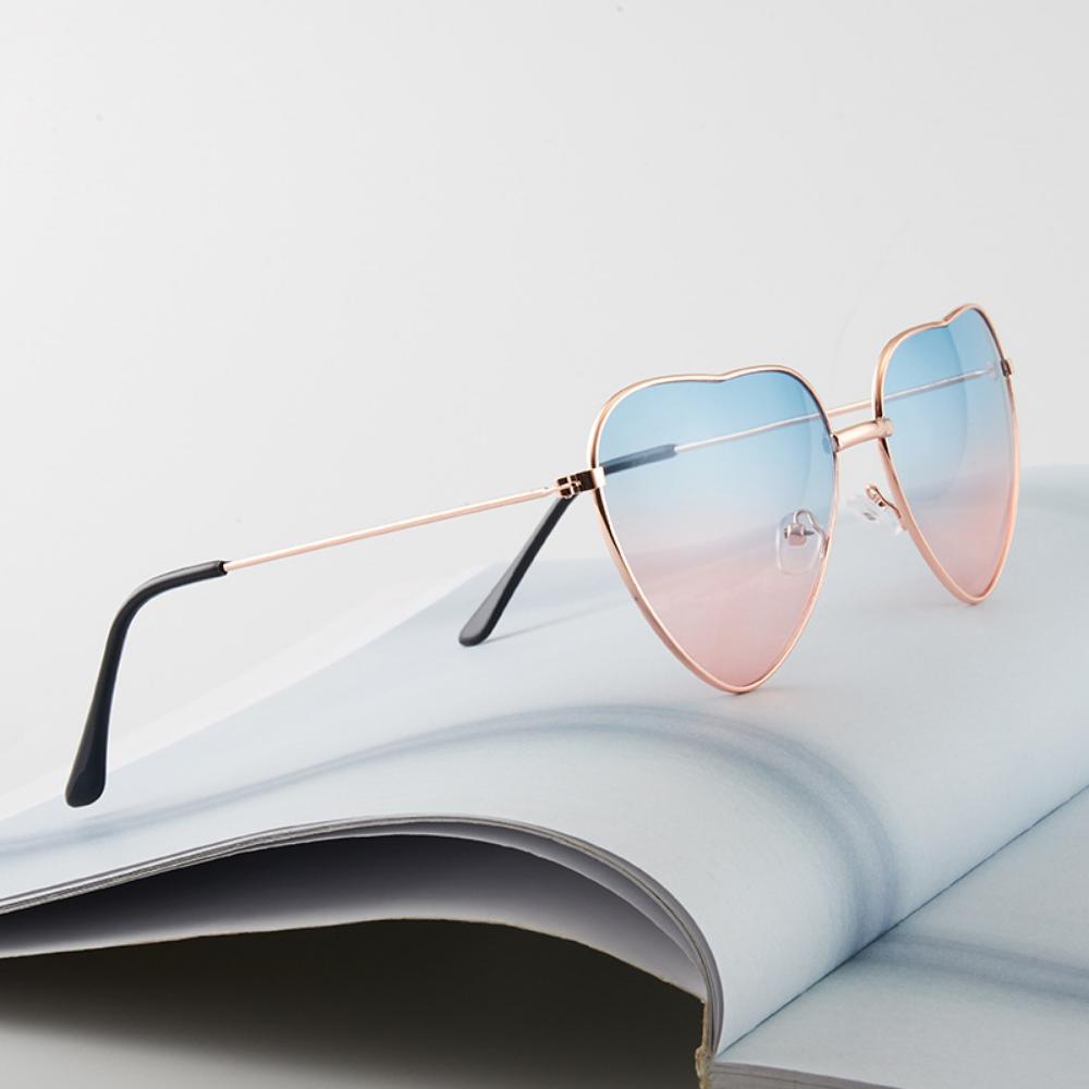 Glasses Shoes Women's Sun Eyeglasses Heart Shaped Candy Goggles Metal Designer Trendy Rimless Love Glasses Ray Men Sun Glasses Cm