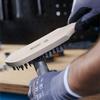 HAZET Wire Brush, 25mm Tall, 4 Rows of Highly Resistant Wire Brushes, Loosens and Removes Stubborn Dirt, and Removes Rust from Automotive and Metal Pa