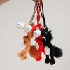 Chinese Mascot Horse Plush Doll Toy Soft Bag Charm Cute Zodiac Horse Mascot Chinese New Year