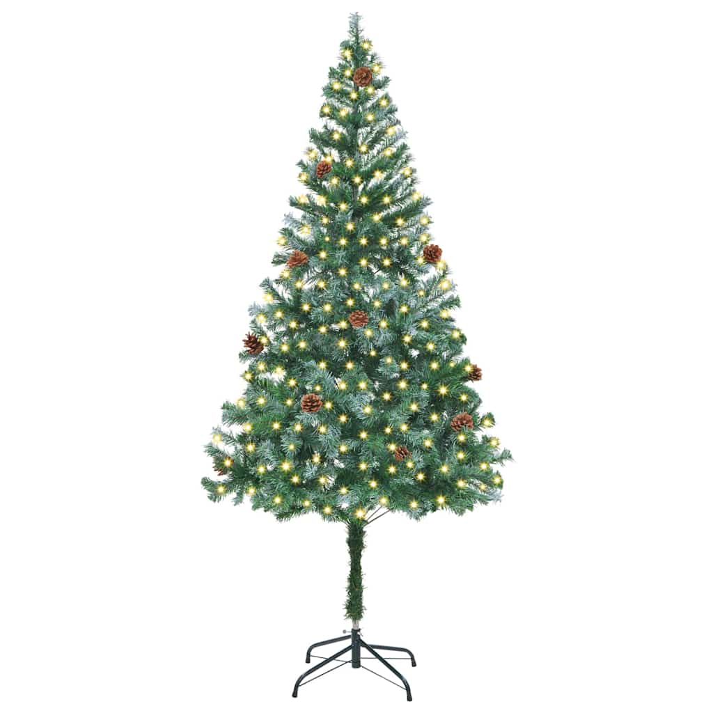 Artificial Christmas Tree Green 180 cm PVC and Steel