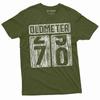 Men's 70th Birthday Celebration Anniversary T-shirt Funny Tee Odometer Age Dad Grandpa Gift Tee Shirt Grandpa Dad Papa Husband Tee