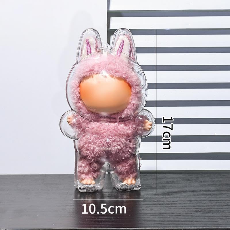 Clear TPU Doll Case, Fits 17cm Dolls, Slim, Lightweight, Dirt-Resistant, Dust-Resistant, Portable, Loss-Preventing, Drop-Preventing, Full-Body