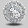 1 PC Antique Coin Commemorative Coin, Copper-plated, Back Side Of The Bagua Diagram